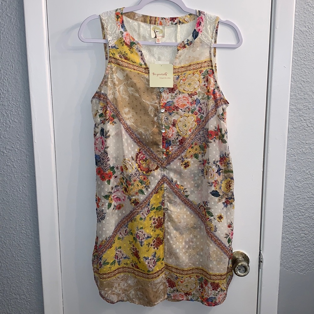 Anthropologie Fig and flower - Tunic blouse